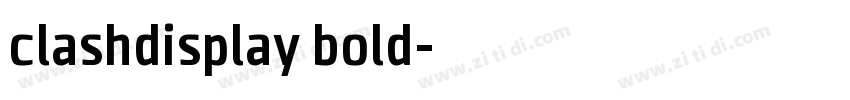 clashdisplay bold字体转换
